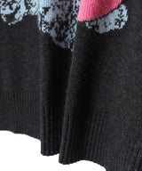 Graphic Wool Mix Puppy Love Crewneck-GANNI-Forget-me-nots Online Store