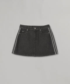 3 Stripes Mini Skirt Denim-adidas-Forget-me-nots Online Store
