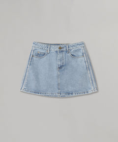 3 Stripes Mini Skirt Denim-adidas-Forget-me-nots Online Store