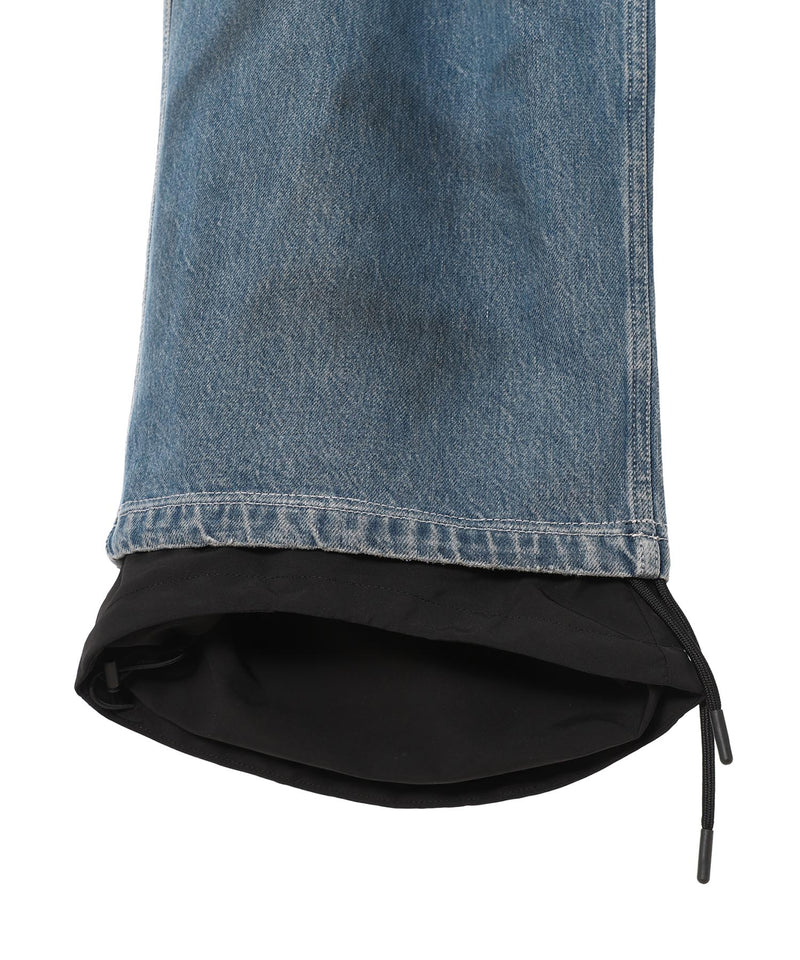 Double Denim Track Pants-LOADINGROOM-Forget-me-nots Online Store