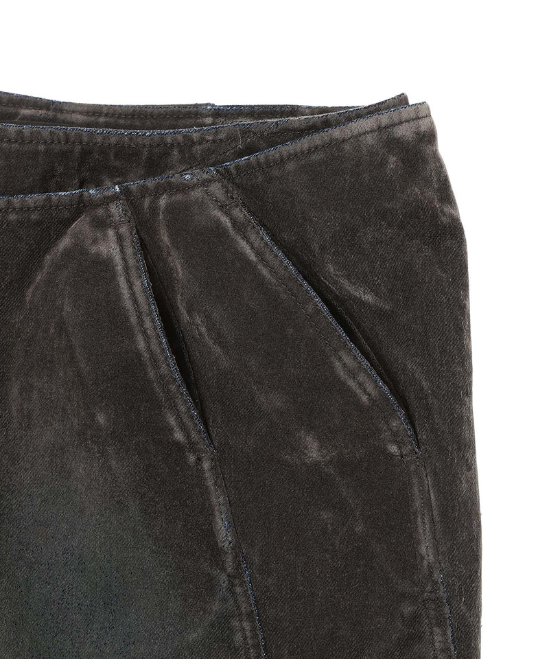 Slashed Denim Skirt-LOADINGROOM-Forget-me-nots Online Store
