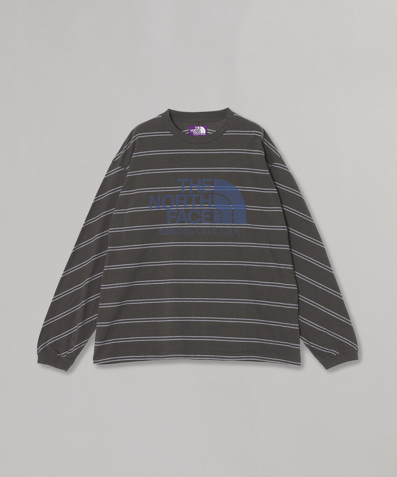 Field Long Sleeve Striped Tee｜ザノースフェイスパープルレーベル