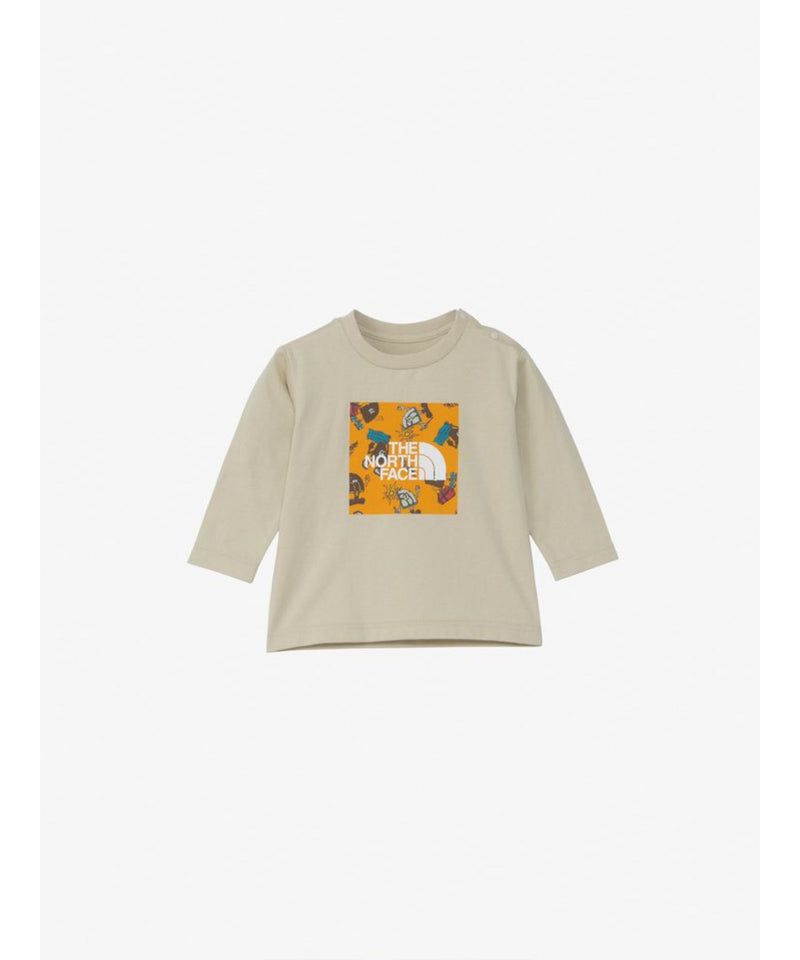 B L/S Graphic Square Logo Tee-THE NORTH FACE-Forget-me-nots Online Store