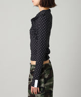 Knotted Jersey Top-rokh-Forget-me-nots Online Store