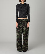 Knotted Jersey Top-rokh-Forget-me-nots Online Store