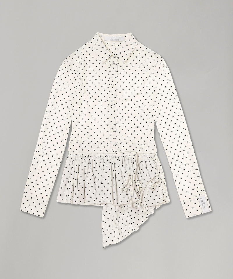 Buttoned Peplum Shirts-rokh-Forget-me-nots Online Store