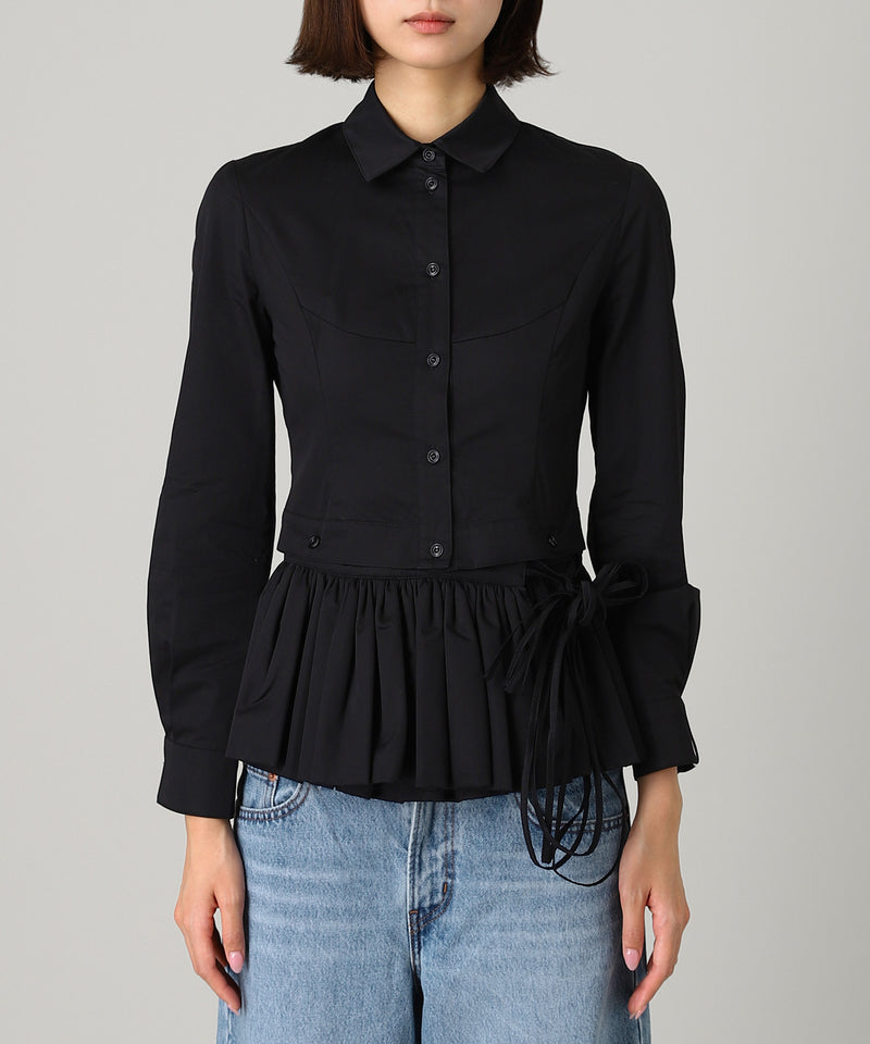 Buttoned Peplum Shirts-rokh-Forget-me-nots Online Store