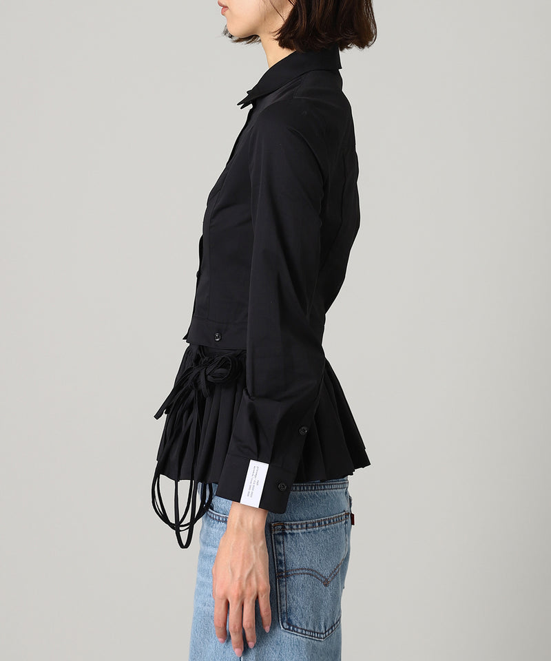 Buttoned Peplum Shirts-rokh-Forget-me-nots Online Store