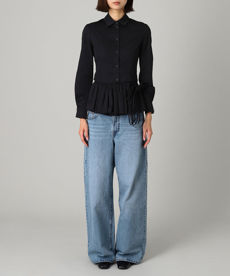 Buttoned Peplum Shirts-rokh-Forget-me-nots Online Store