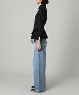 Buttoned Peplum Shirts-rokh-Forget-me-nots Online Store