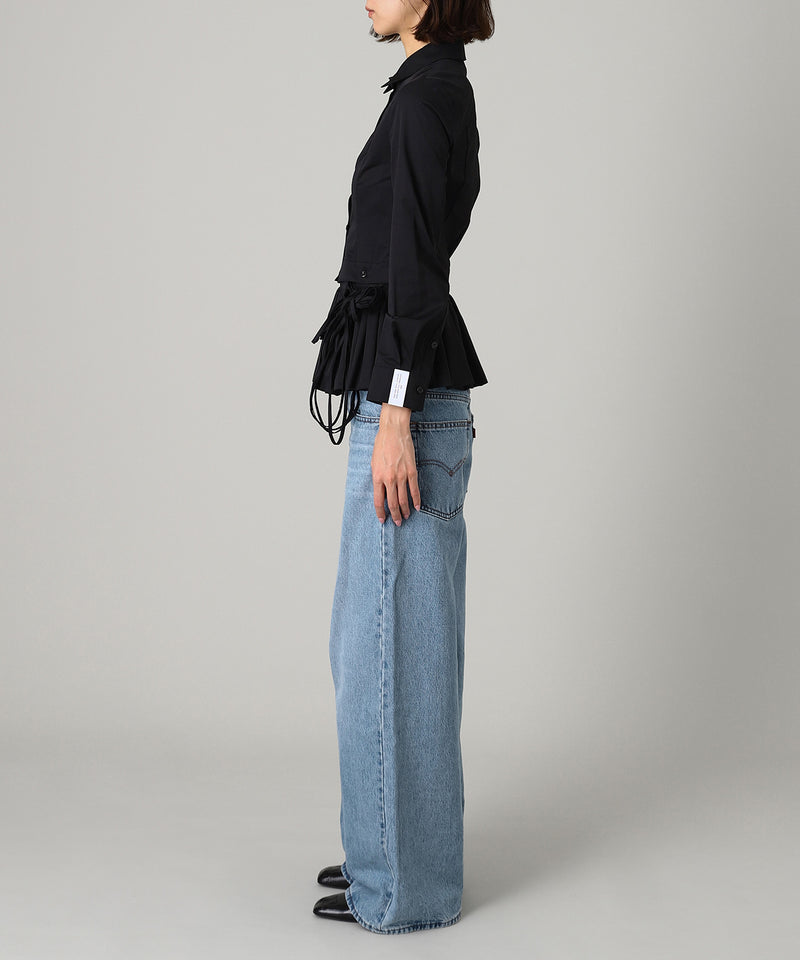 Buttoned Peplum Shirts-rokh-Forget-me-nots Online Store