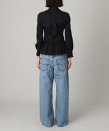 Buttoned Peplum Shirts-rokh-Forget-me-nots Online Store