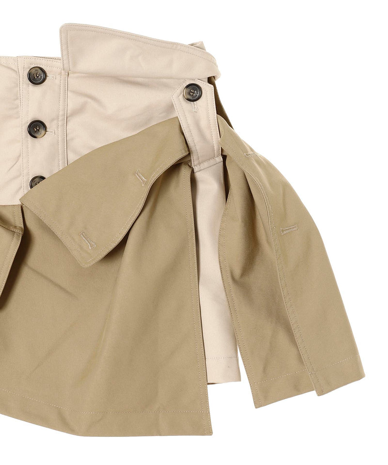 Trench Element Skirt-rokh-Forget-me-nots Online Store