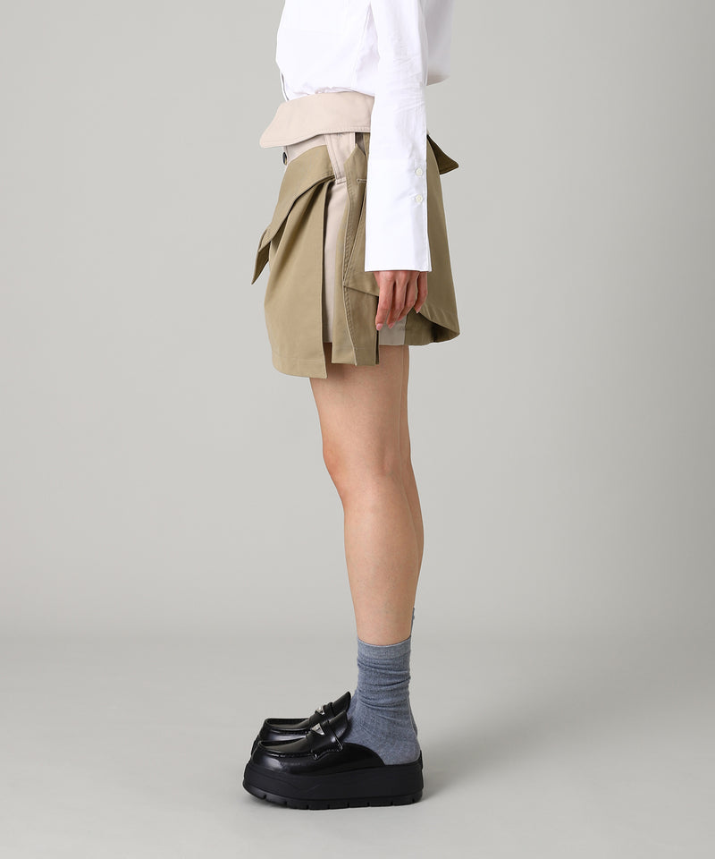 Trench Element Skirt-rokh-Forget-me-nots Online Store