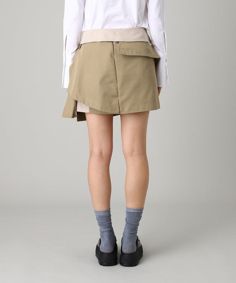 Trench Element Skirt-rokh-Forget-me-nots Online Store