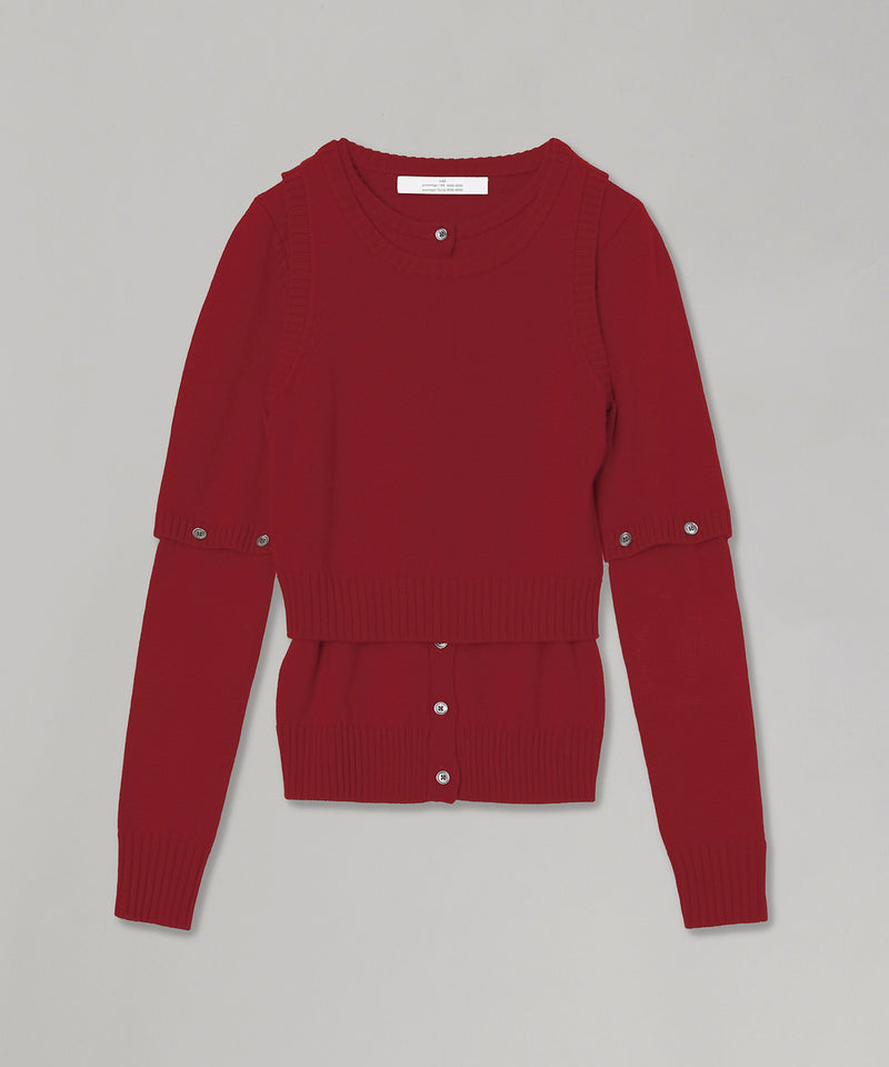 Detachable Sleeve Cardigan And Tank Top-rokh-Forget-me-nots Online Store