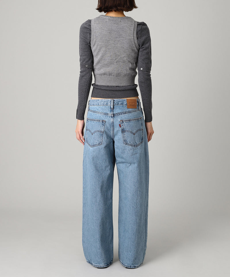 Detachable Sleeve Cardigan And Tank Top-rokh-Forget-me-nots Online Store