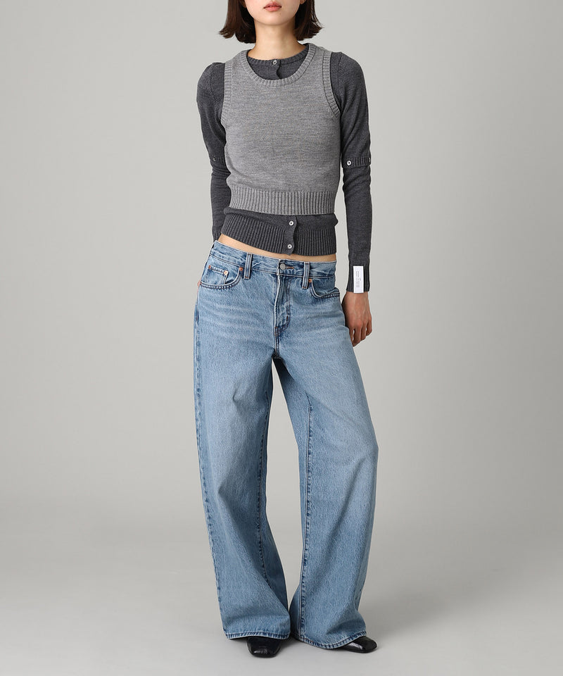 Detachable Sleeve Cardigan And Tank Top-rokh-Forget-me-nots Online Store