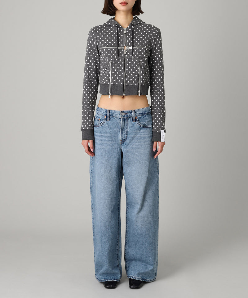 Broken Zip-Up Hoodie-rokh-Forget-me-nots Online Store