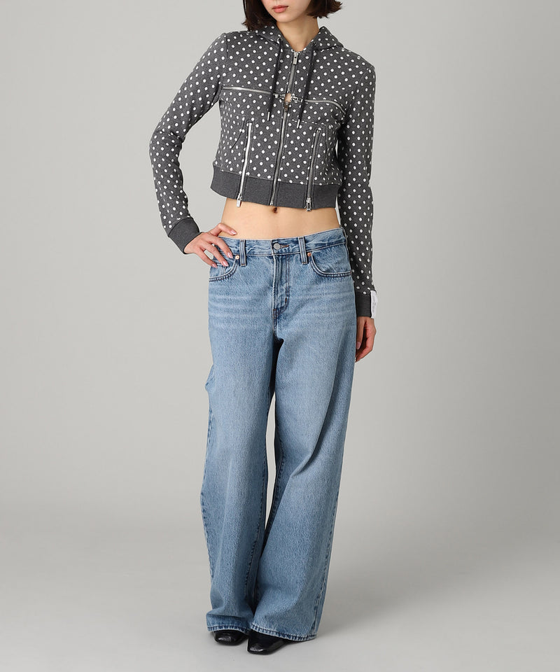 Broken Zip-Up Hoodie-rokh-Forget-me-nots Online Store