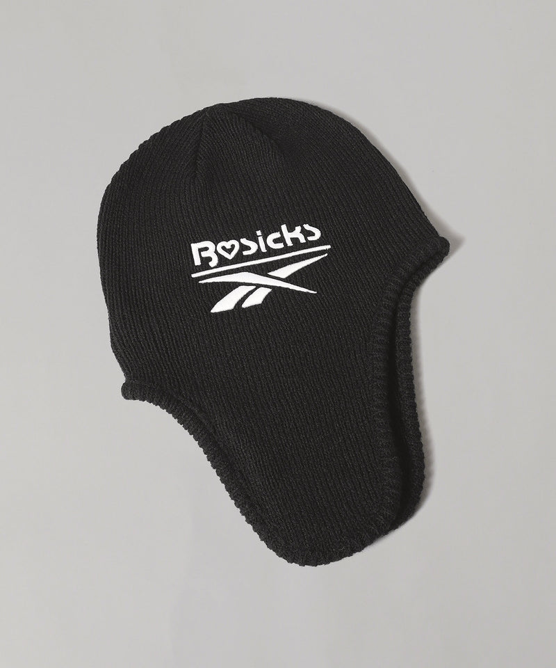 BASICKS x Reebok Logo Knit Ear Flap Cap-BASICKS-Forget-me-nots Online Store