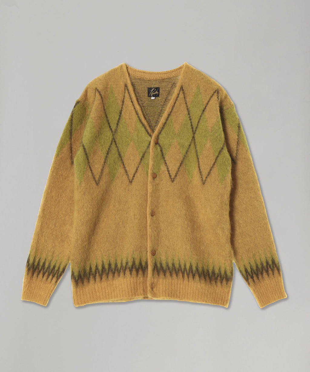 ニードルズ(NEEDLES)｜Mohair Cardigan - Argyle｜Forget-me-nots