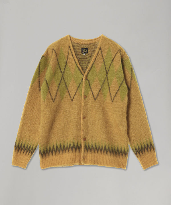 Mohair Cardigan - Argyle-Needles-Forget-me-nots Online Store