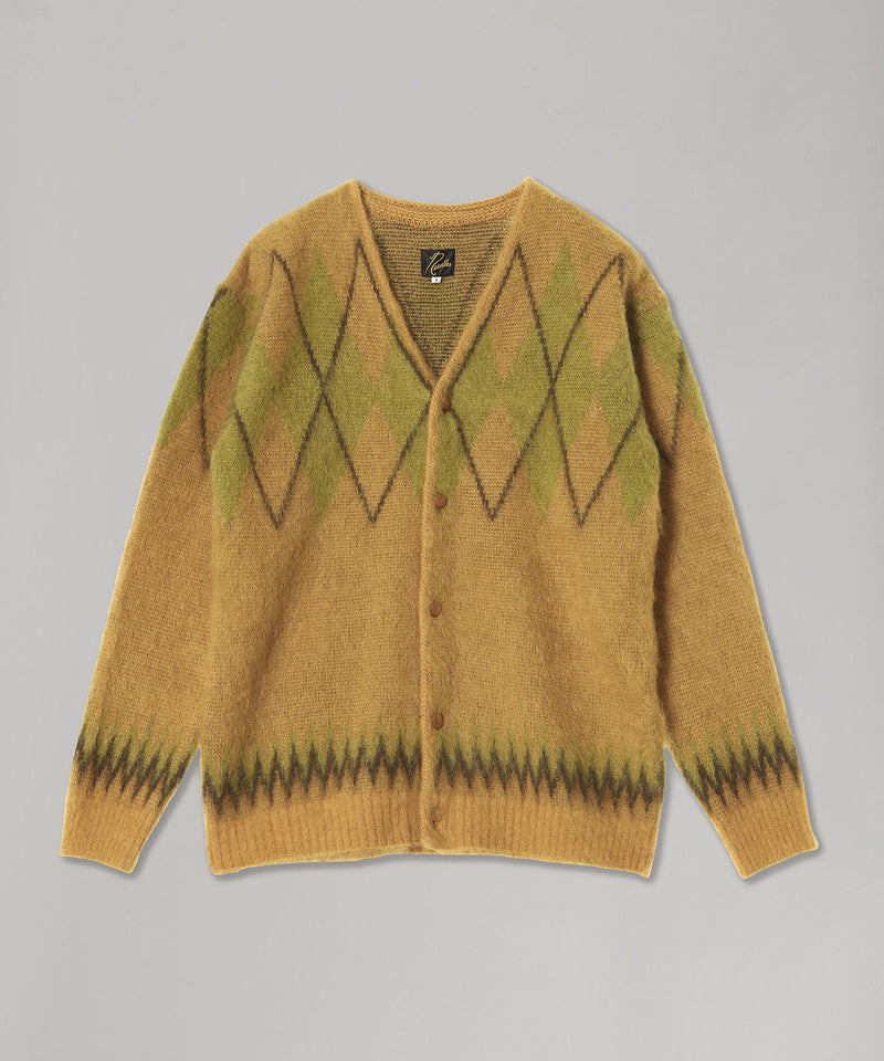 Mohair Cardigan - Argyle-Needles-Forget-me-nots Online Store