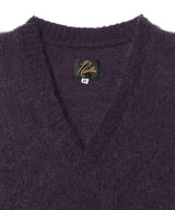 Mohair Knit Vest - Solid-Needles-Forget-me-nots Online Store