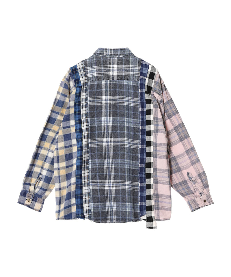 Flannel Shirt -> 7 Cuts Shirt-Needles-Forget-me-nots Online Store
