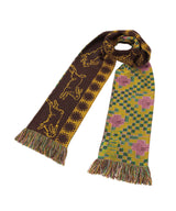 Yellow Pattern Scarf-MONTMARTRE NEW YORK-Forget-me-nots Online Store