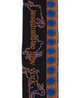 Orange Pattern Scarf-MONTMARTRE NEW YORK-Forget-me-nots Online Store