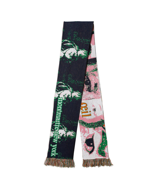 Pink Oeil Scarf-MONTMARTRE NEW YORK-Forget-me-nots Online Store