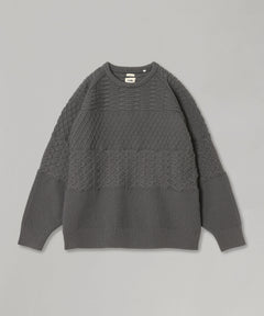 Crew Neck Sweater-nanamica-Forget-me-nots Online Store