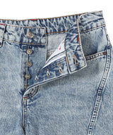 Pleated Jeans Blue-AVAVAV-Forget-me-nots Online Store