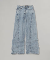 Pleated Jeans Blue-AVAVAV-Forget-me-nots Online Store
