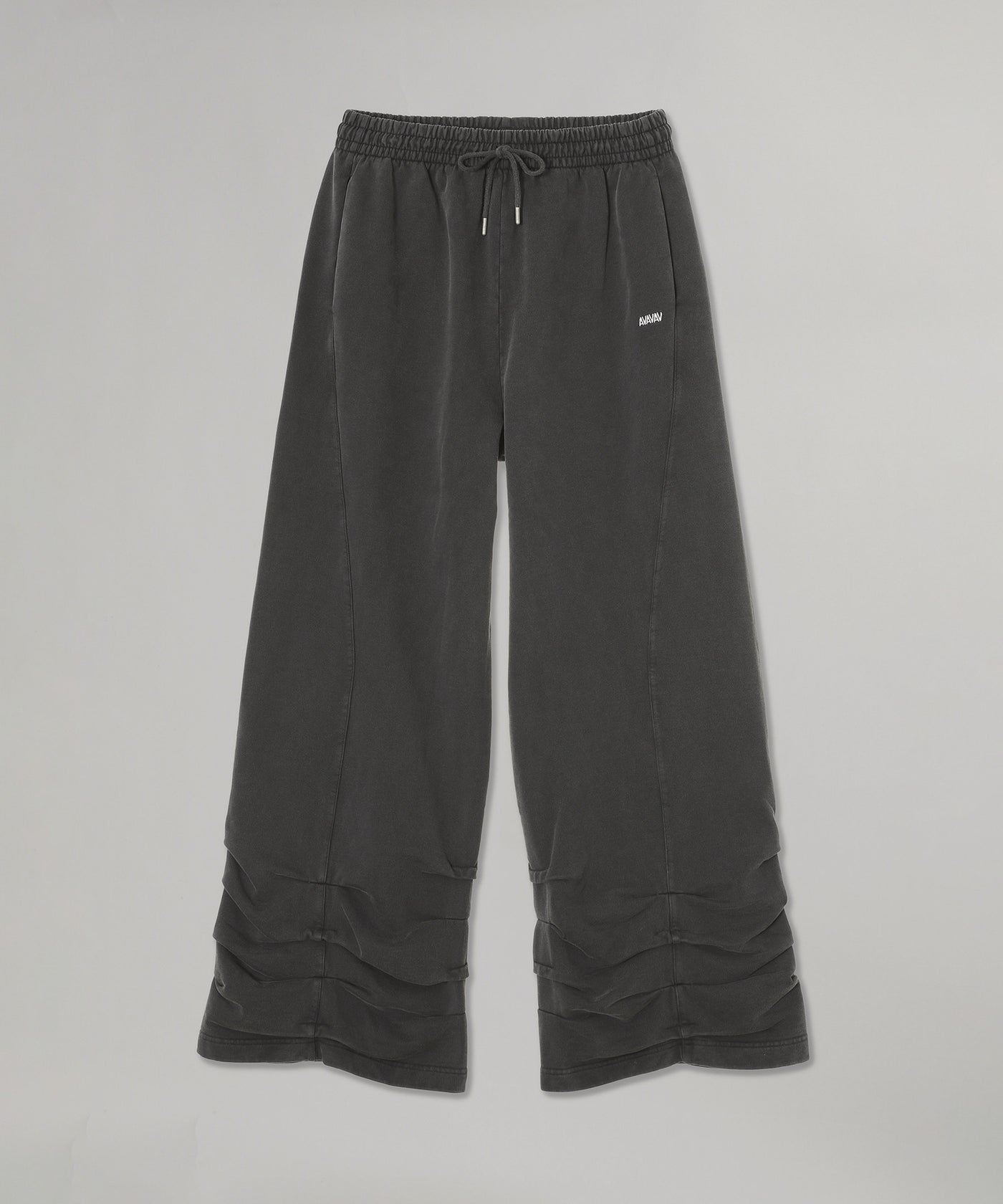 Pleated Track Pants Black｜アヴァヴァヴ(AVAVAV)｜Forget-me-nots