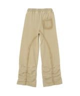 Pleated Track Pants Beige-AVAVAV-Forget-me-nots Online Store