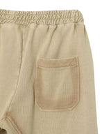 Pleated Track Pants Beige-AVAVAV-Forget-me-nots Online Store