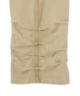 Pleated Track Pants Beige-AVAVAV-Forget-me-nots Online Store