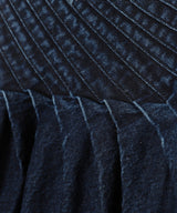 Glaze Assymetric Denim Skirt-PONDER.ER-Forget-me-nots Online Store