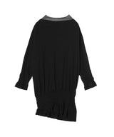 Hut Pleated Long T-Shirt-PONDER.ER-Forget-me-nots Online Store