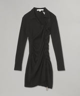 Lever Gathered Dress-PONDER.ER-Forget-me-nots Online Store