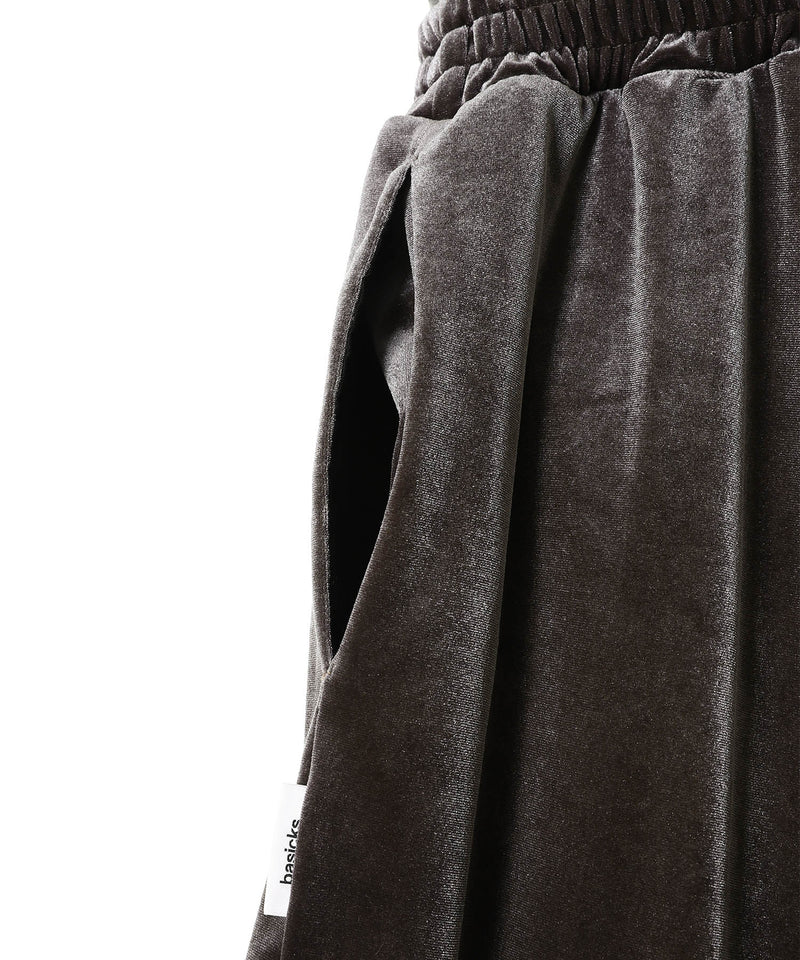 Layered Velvet Trouser-BASICKS-Forget-me-nots Online Store