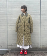 Quilt Raglan Midi Coat-GANNI-Forget-me-nots Online Store