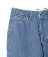 Wide Denim Pants-nanamica-Forget-me-nots Online Store