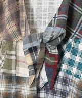 Flannel Shirt -> Cache Coeur Blouse-Needles-Forget-me-nots Online Store