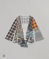 Flannel Shirt -> Cache Coeur Blouse-Needles-Forget-me-nots Online Store
