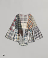 Flannel Shirt -> Cache Coeur Blouse-Needles-Forget-me-nots Online Store