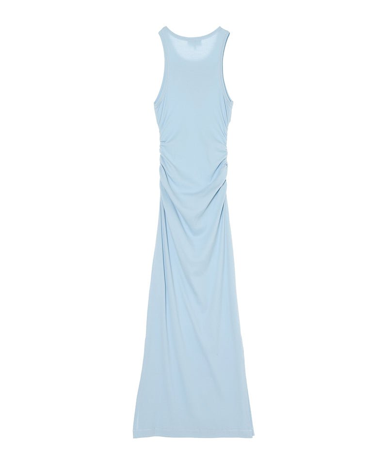 Soft Cotton Rib Tank Top Long Dress-GANNI-Forget-me-nots Online Store